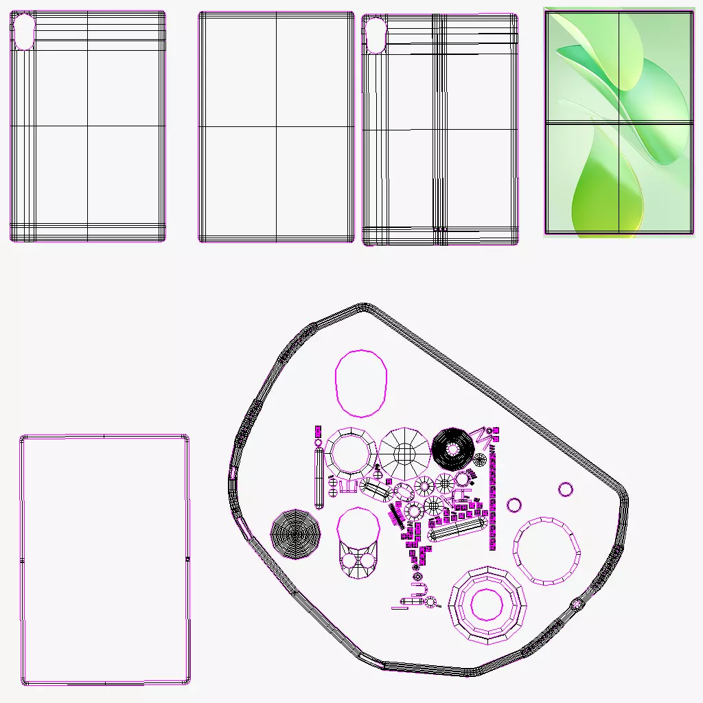 Huawei MatePad Air All Color 2025 Low-poly 3D model_24