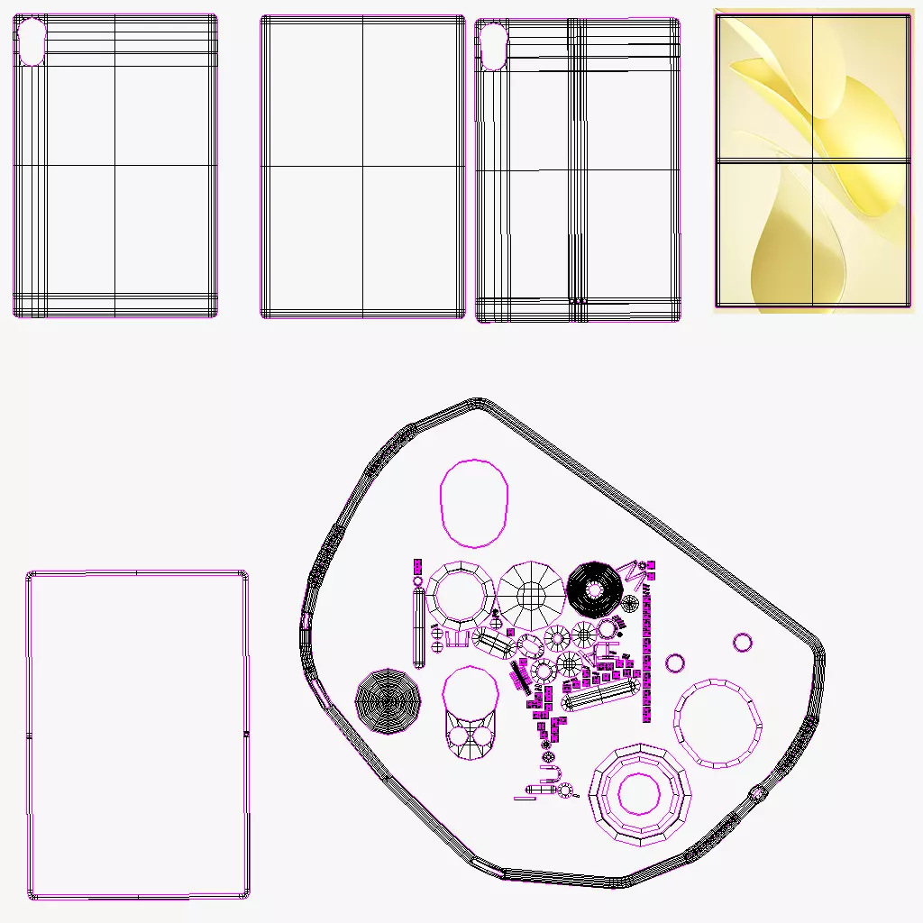 Huawei MatePad Air All Color 2025 Low-poly 3D model_26