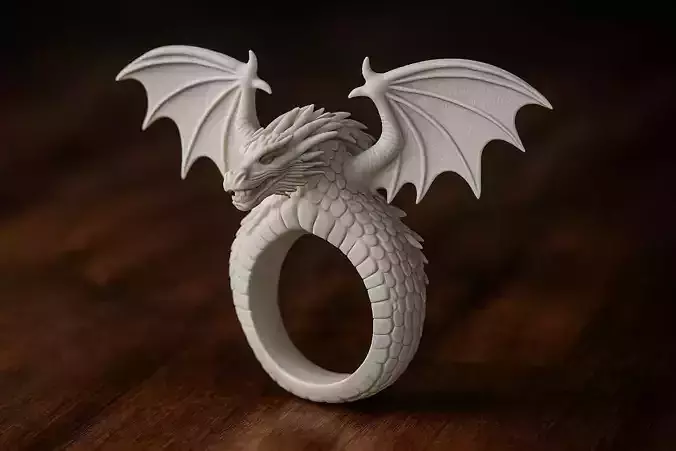 Dragon Ring With wing scales