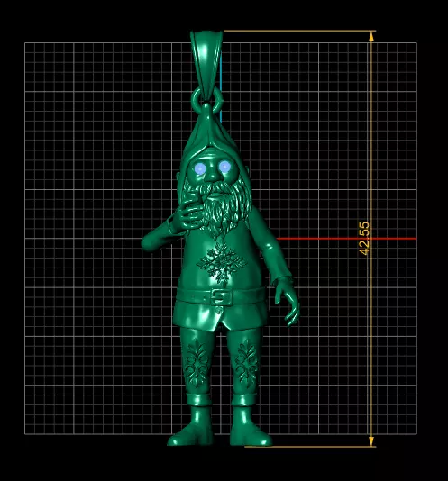 DWARF PENDANT 3ED 3D print model_4