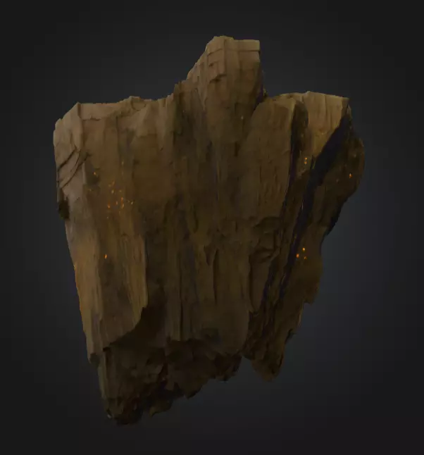 Floating Ember Rock Volcanic Fantasy Environment Texture_8