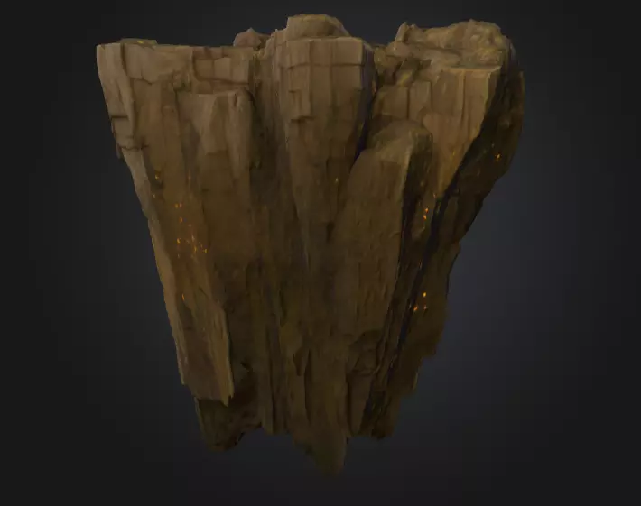 Floating Ember Rock Volcanic Fantasy Environment Texture_3