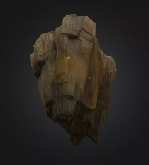Floating Ember Rock Volcanic Fantasy Environment Texture_9