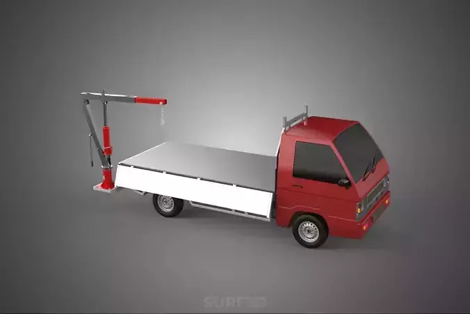 ATTACHMENT HYDRAULIC LIFT JIB CRANE WINCH WIDE DECK PICKUP TRUCK