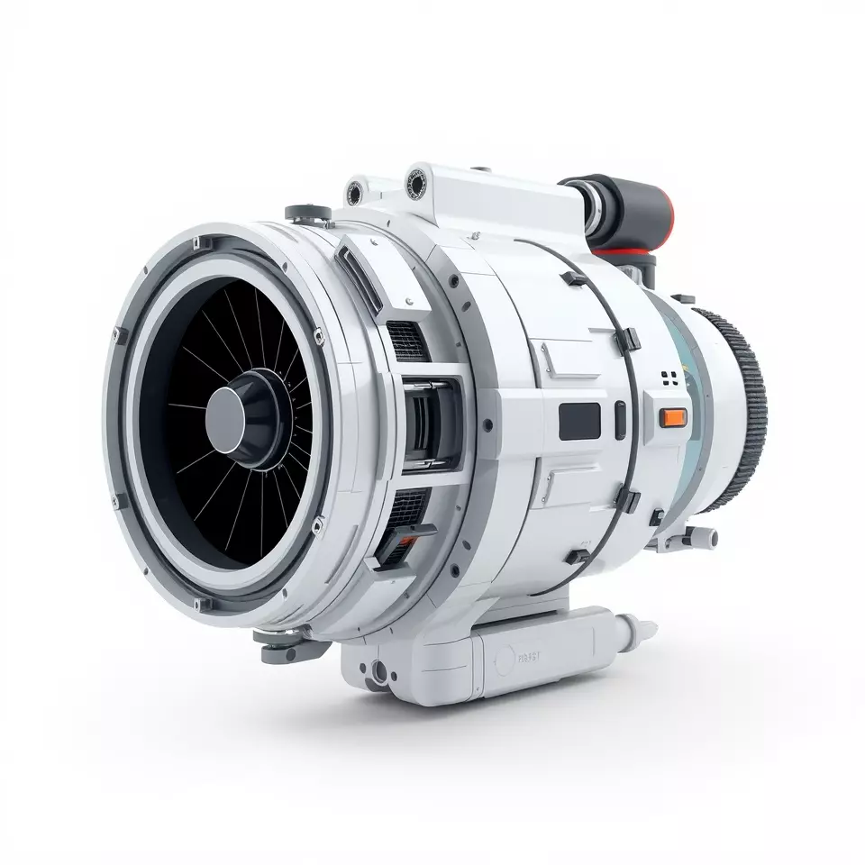 Futuristic Engine Model Pack for SciFi Projects Low-poly 3D model_3