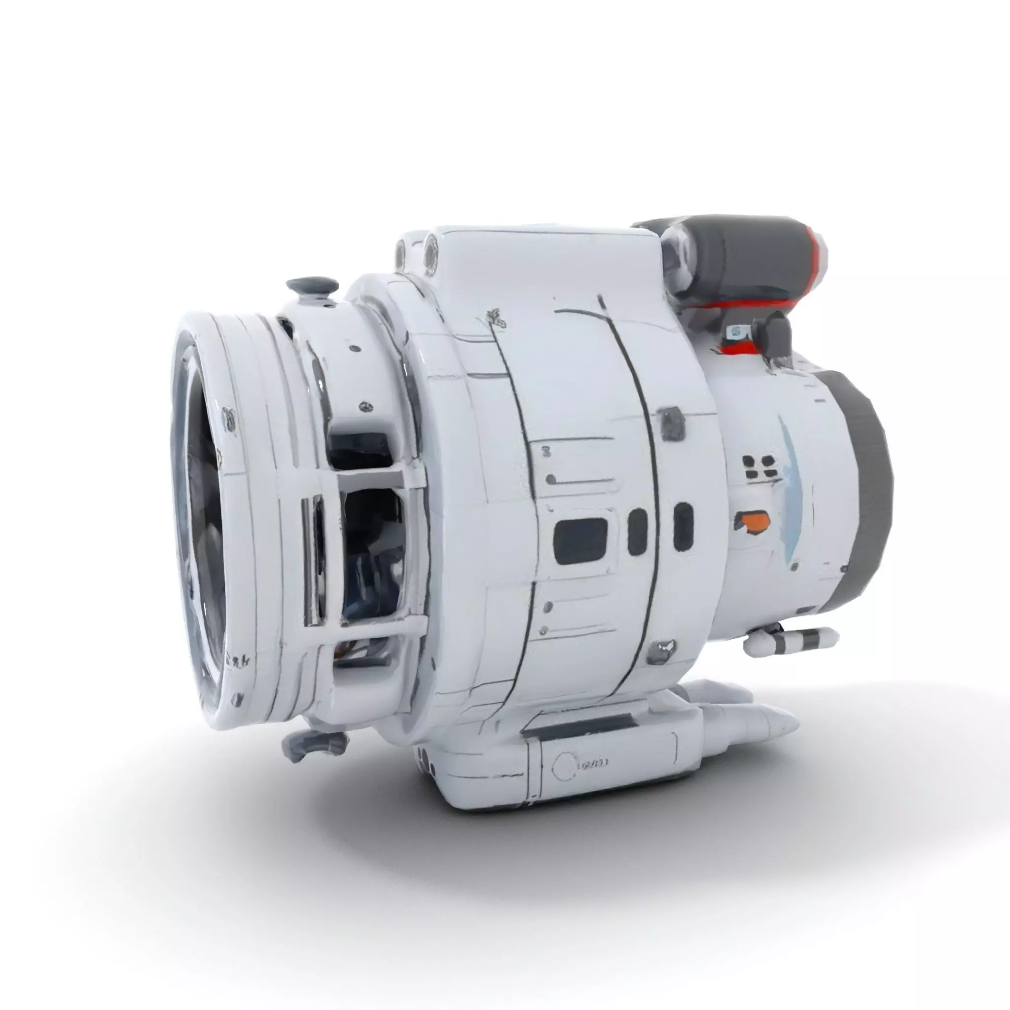 Futuristic Engine Model Pack for SciFi Projects Low-poly 3D model_11