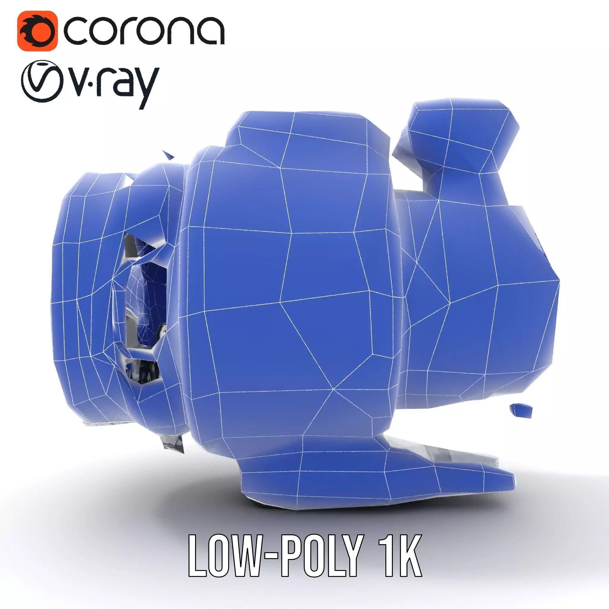 Futuristic Engine Model Pack for SciFi Projects Low-poly 3D model_31