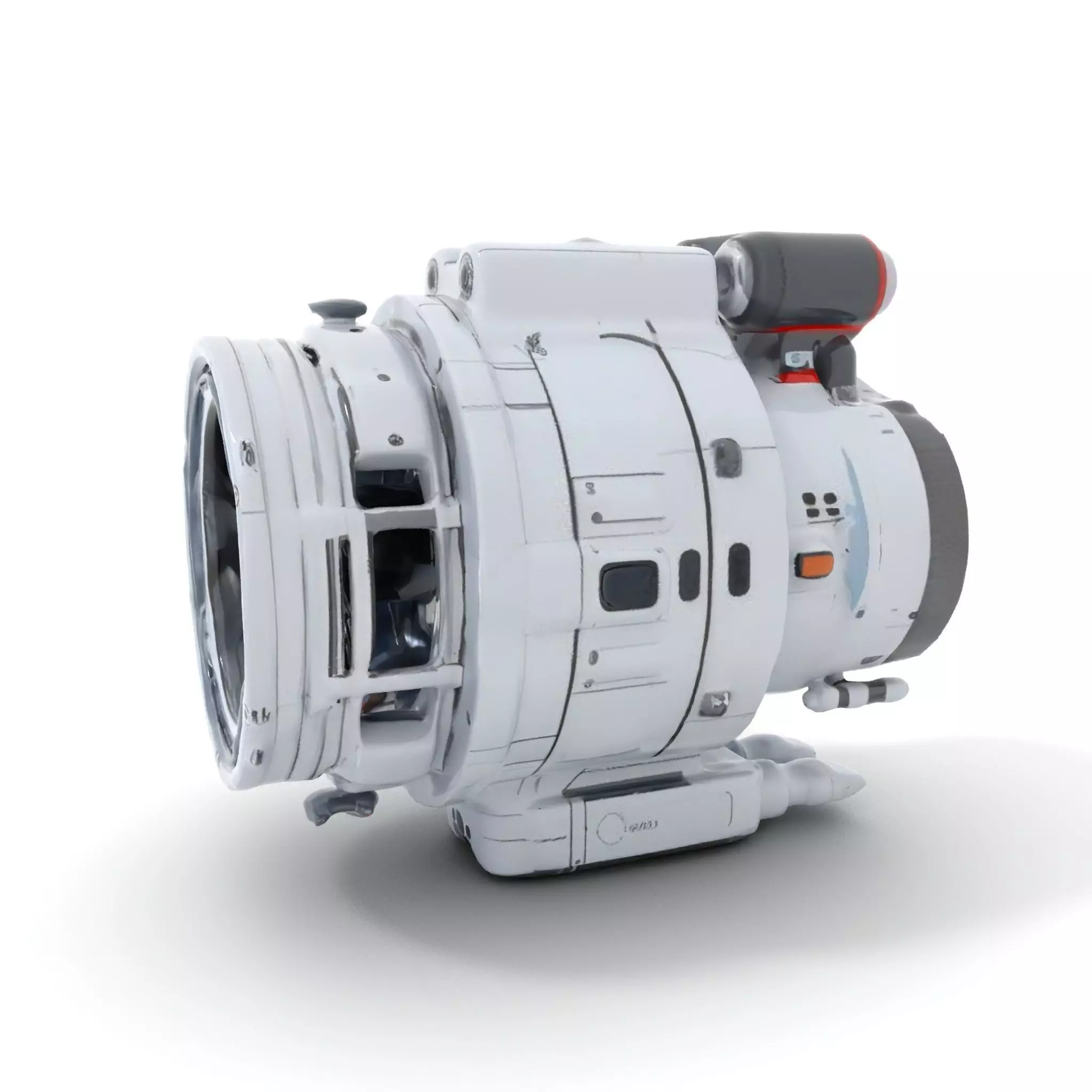 Futuristic Engine Model Pack for SciFi Projects Low-poly 3D model_0