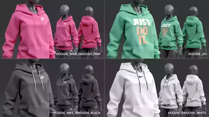 Nike Hoodie  3D model