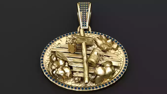 MEN PENDANT 3D 3D print model