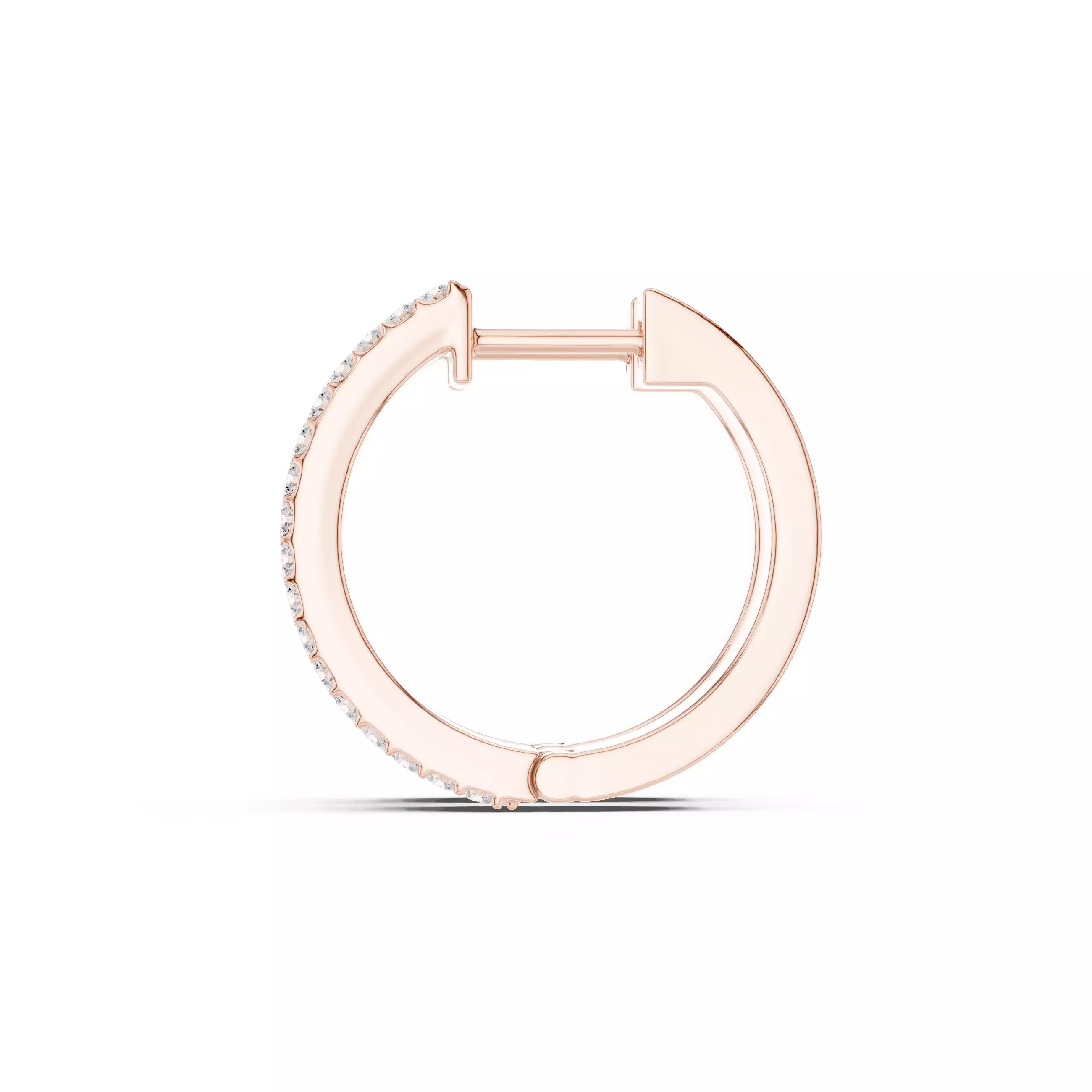 Round Cut Diamond Earring 3DM STL Video 3D print model_5