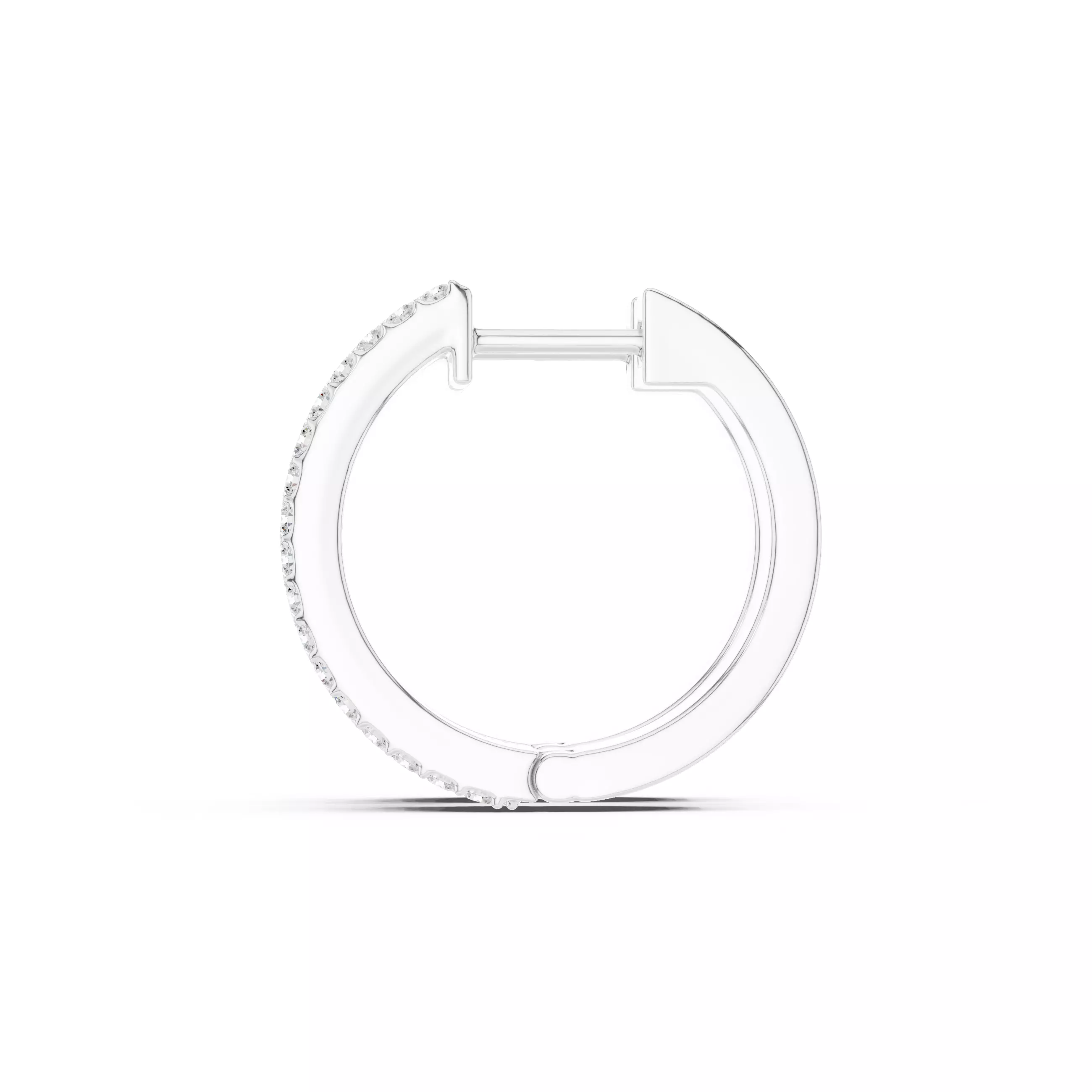 Round Cut Diamond Earring 3DM STL Video 3D print model_11