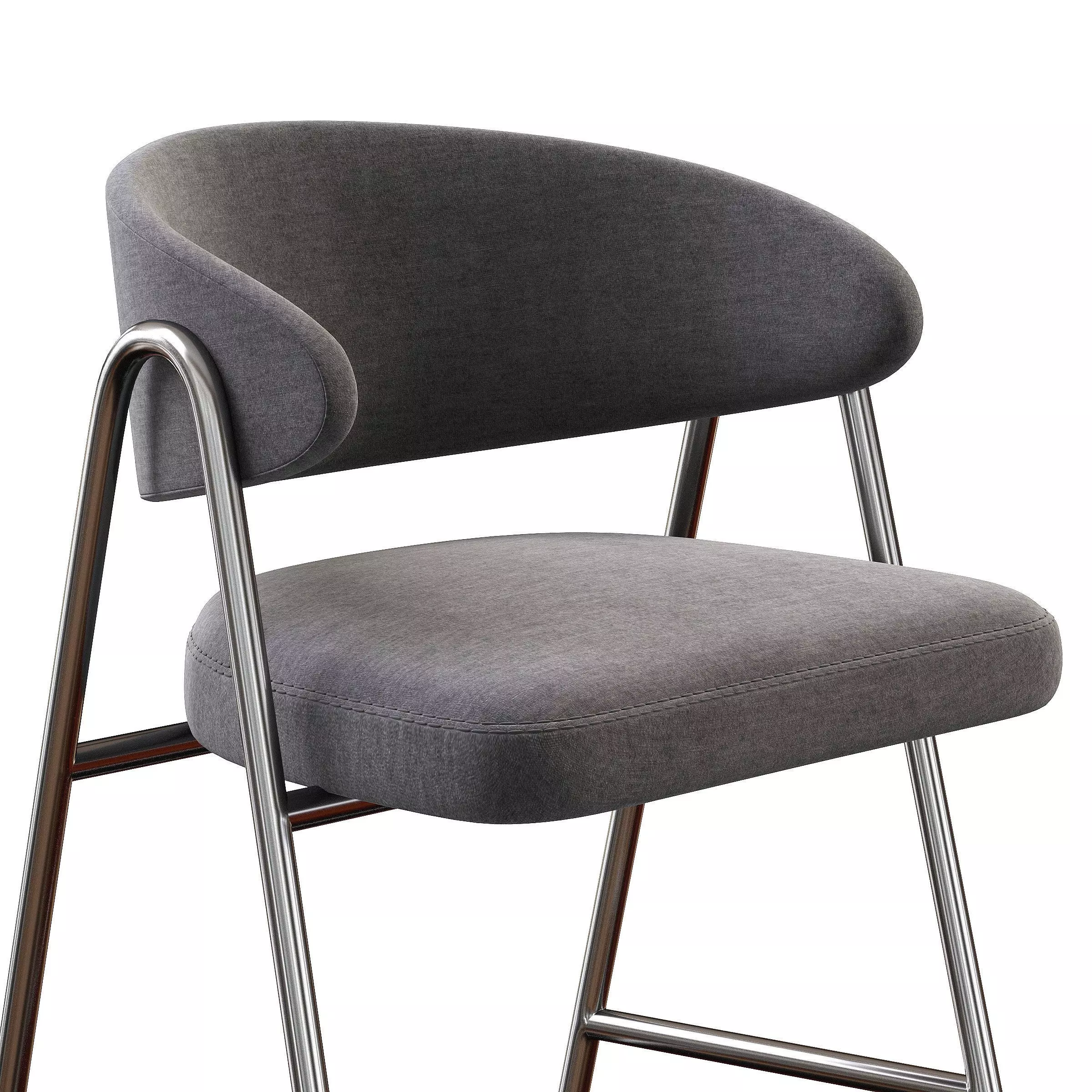 CHIA BAR STOOL Low-poly 3D model_4