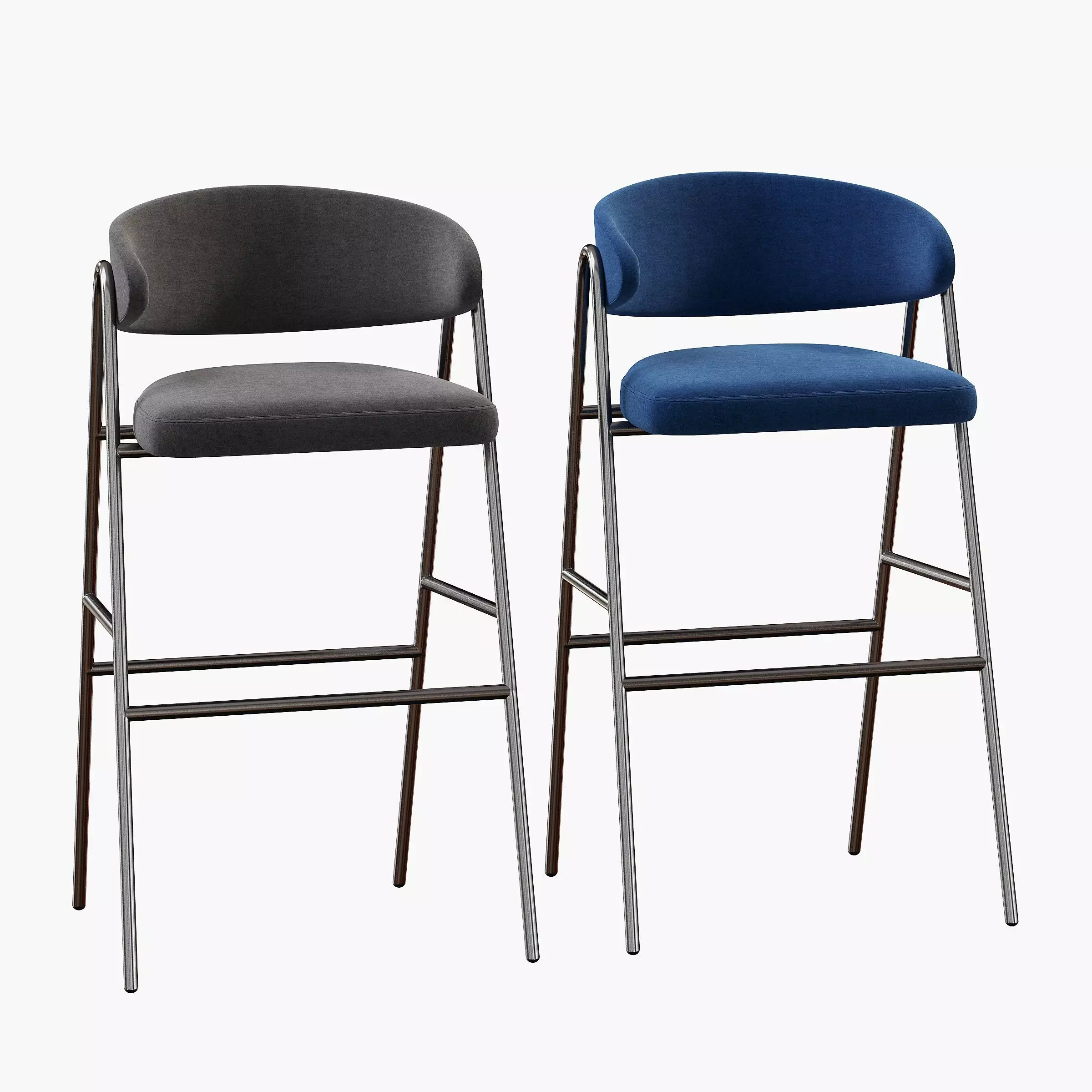 CHIA BAR STOOL Low-poly 3D model_2