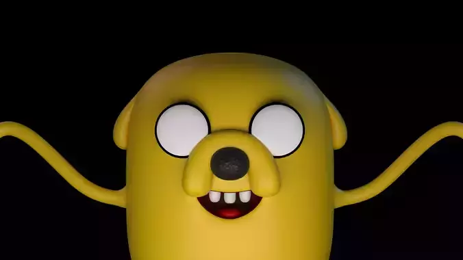 Cartoon Dog Character Jake from Adventure Time Free 3D model