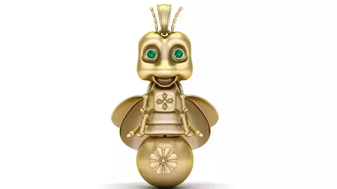 Fish Freshwater Pearl Pendant 3D print model