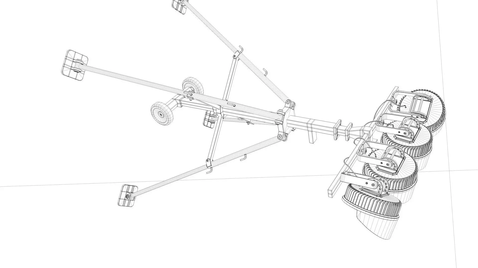 Stadium Light  3D model_6