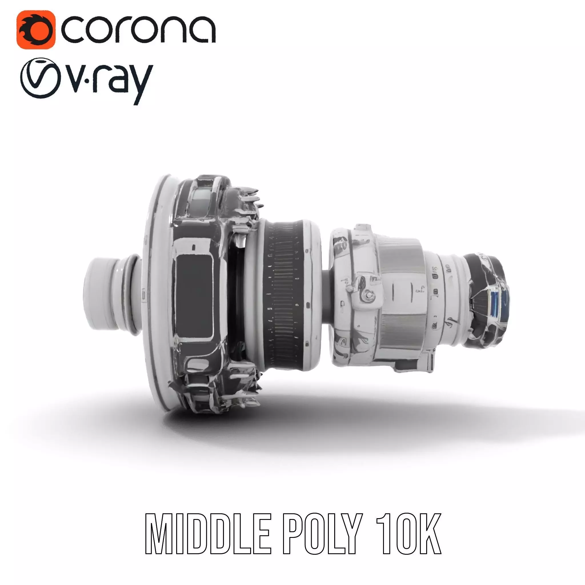 Jet Engine Model Pack with Detailed Components Low-poly 3D model_14