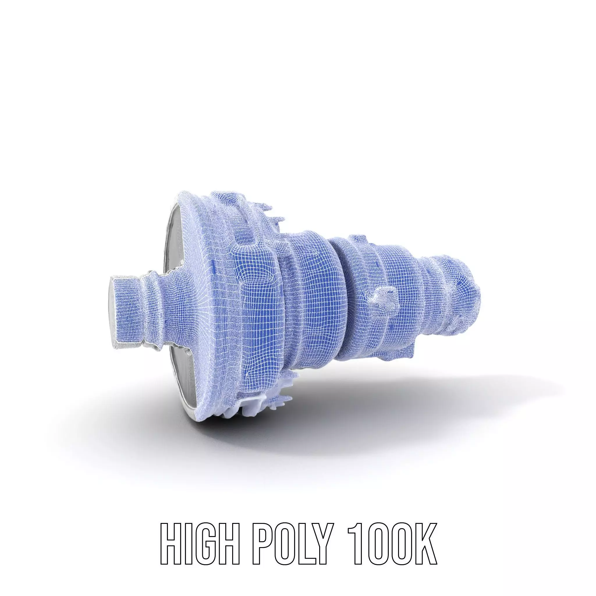 Jet Engine Model Pack with Detailed Components Low-poly 3D model_5