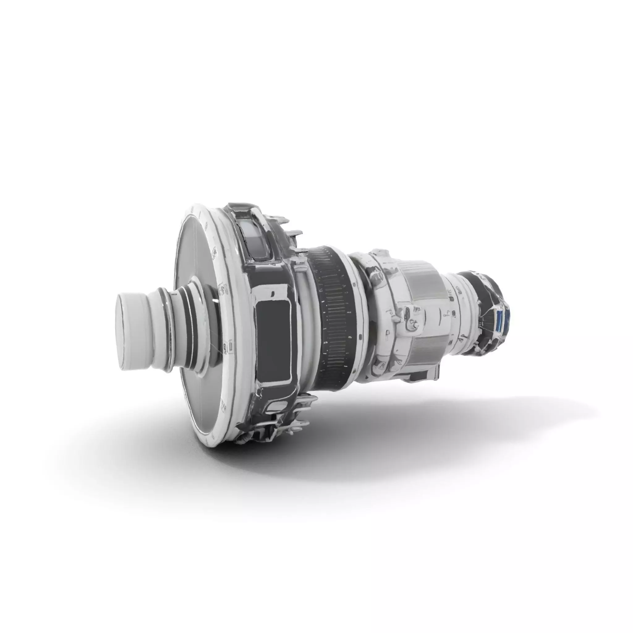 Jet Engine Model Pack with Detailed Components Low-poly 3D model_6