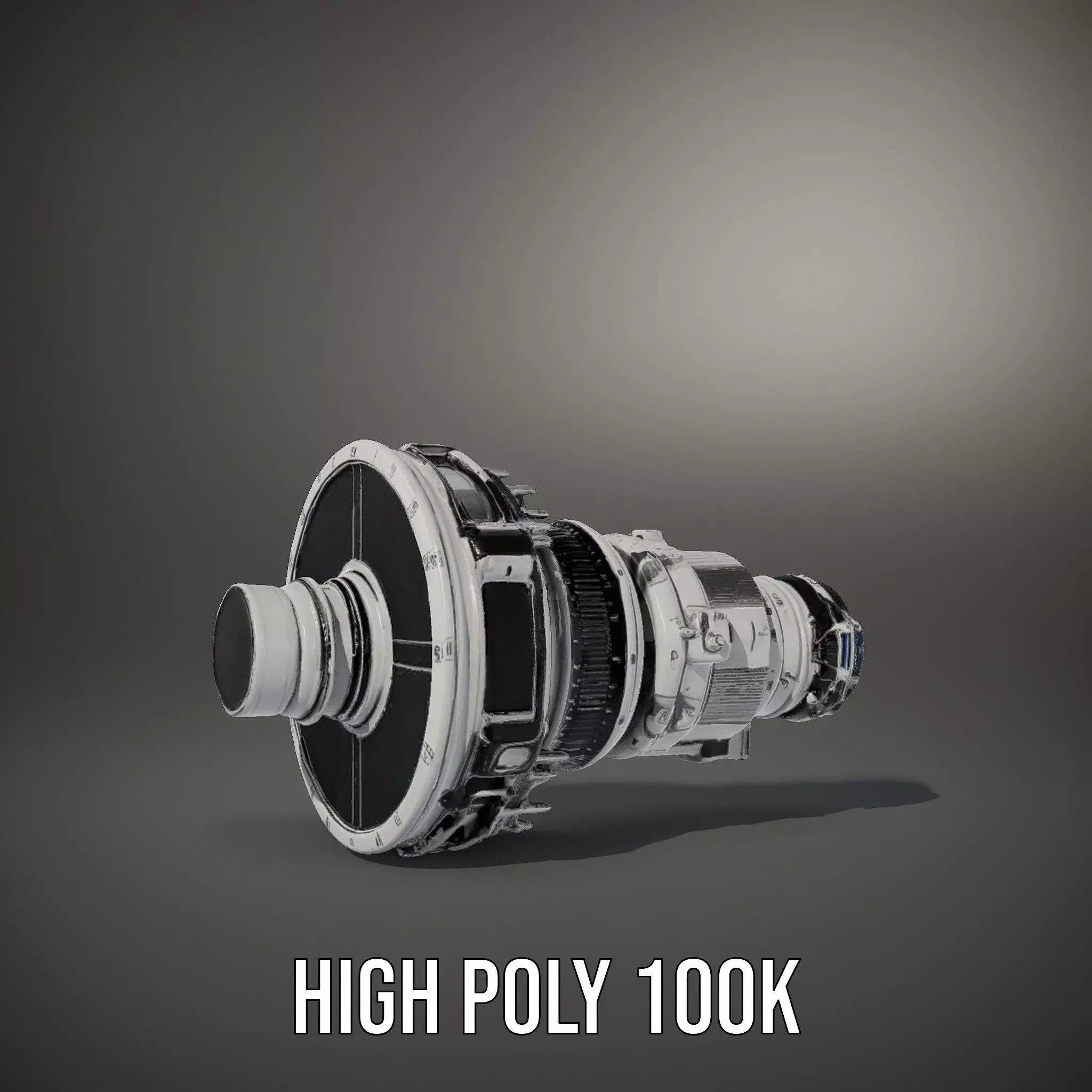 Jet Engine Model Pack with Detailed Components Low-poly 3D model_11