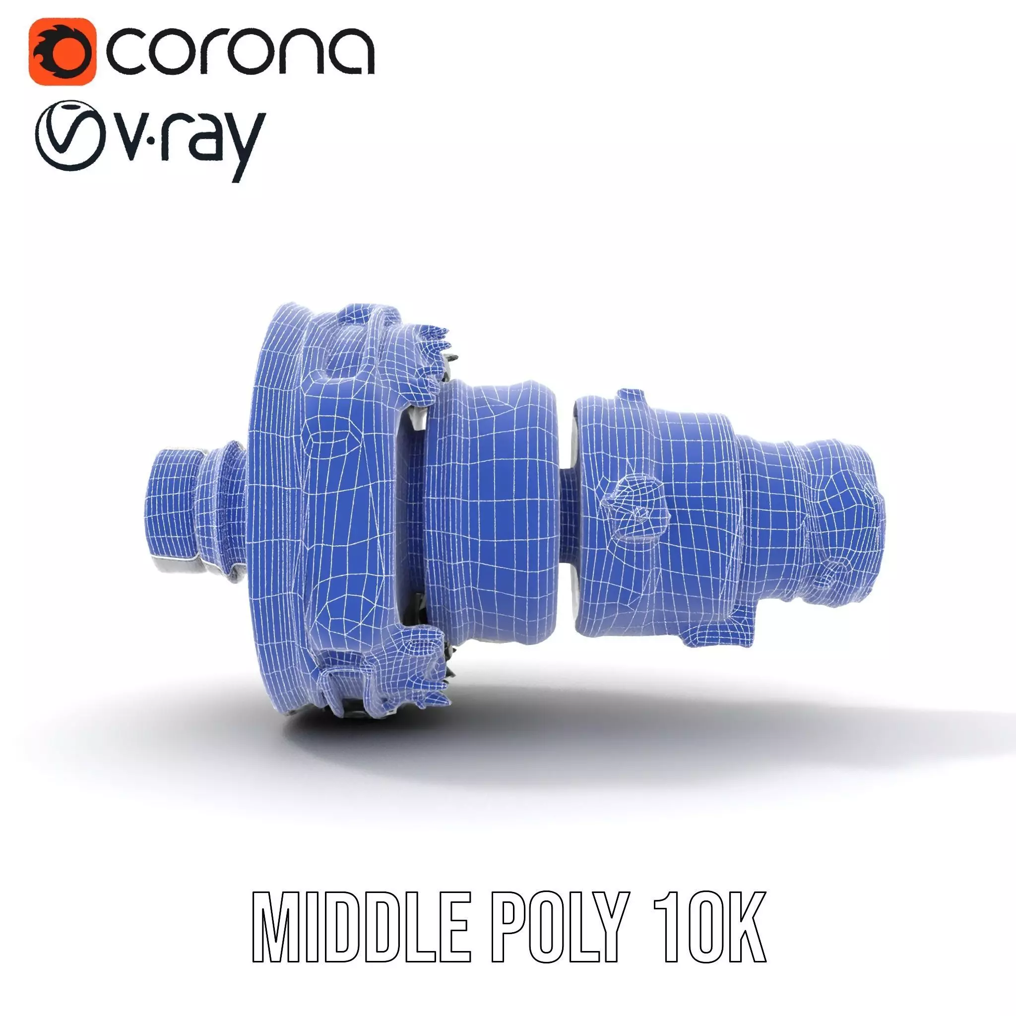 Jet Engine Model Pack with Detailed Components Low-poly 3D model_30