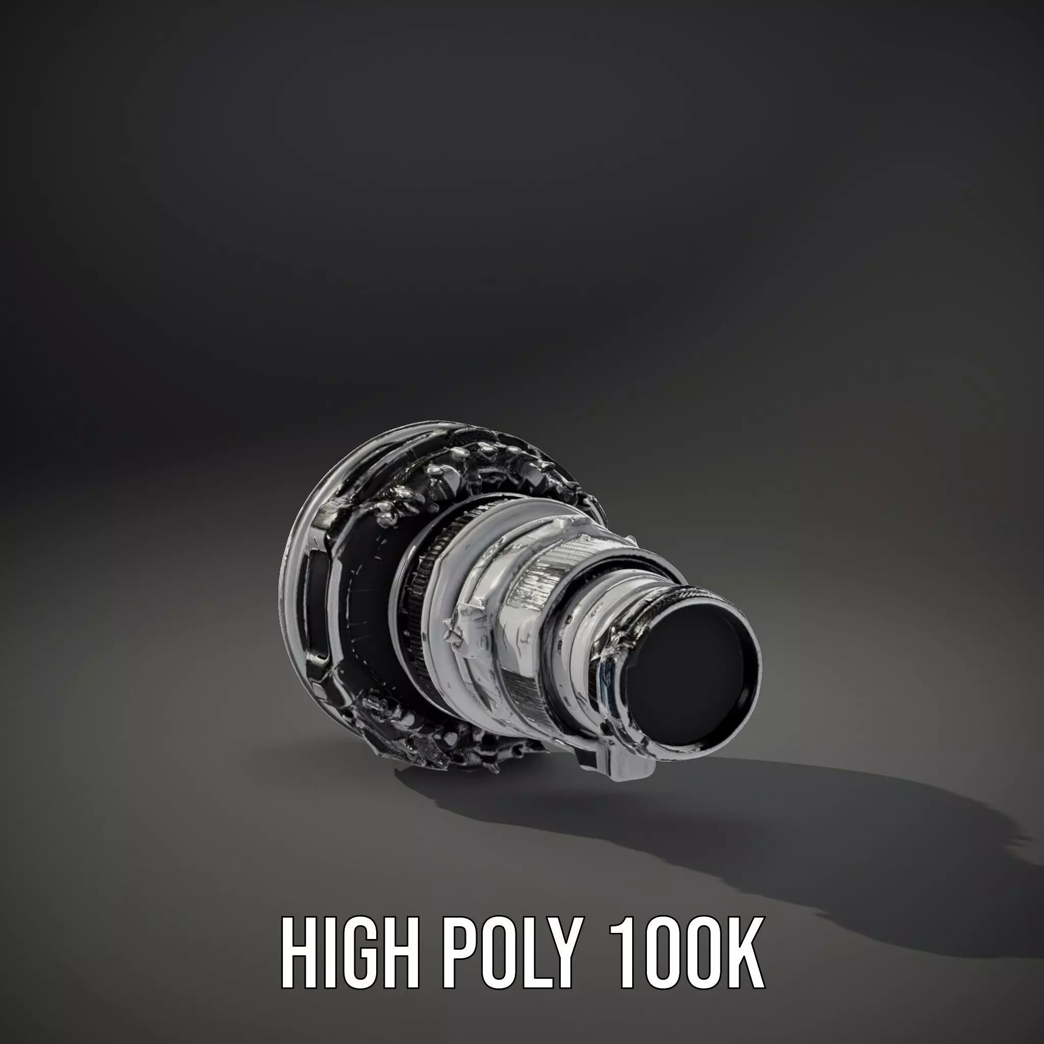 Jet Engine Model Pack with Detailed Components Low-poly 3D model_9