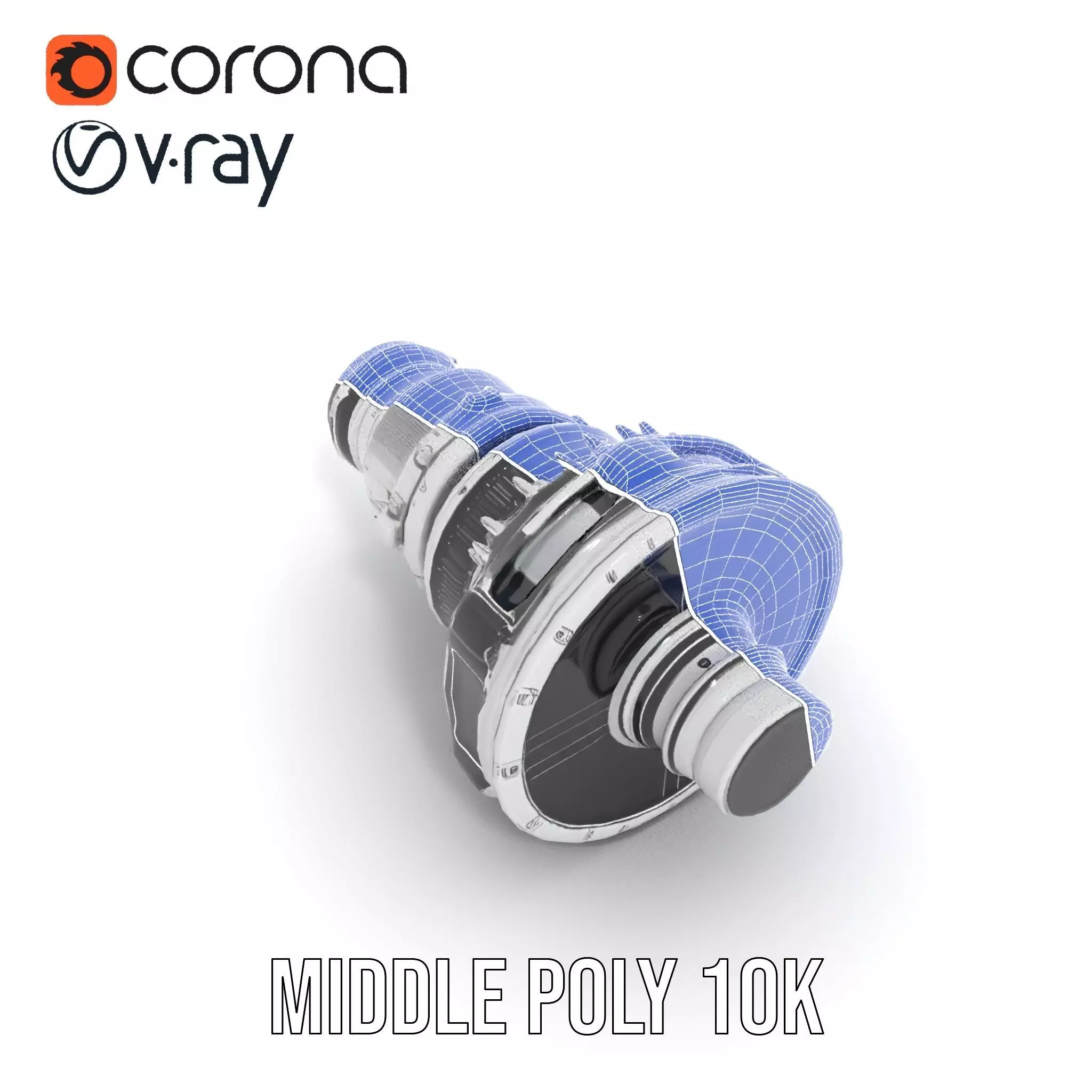 Jet Engine Model Pack with Detailed Components Low-poly 3D model_22