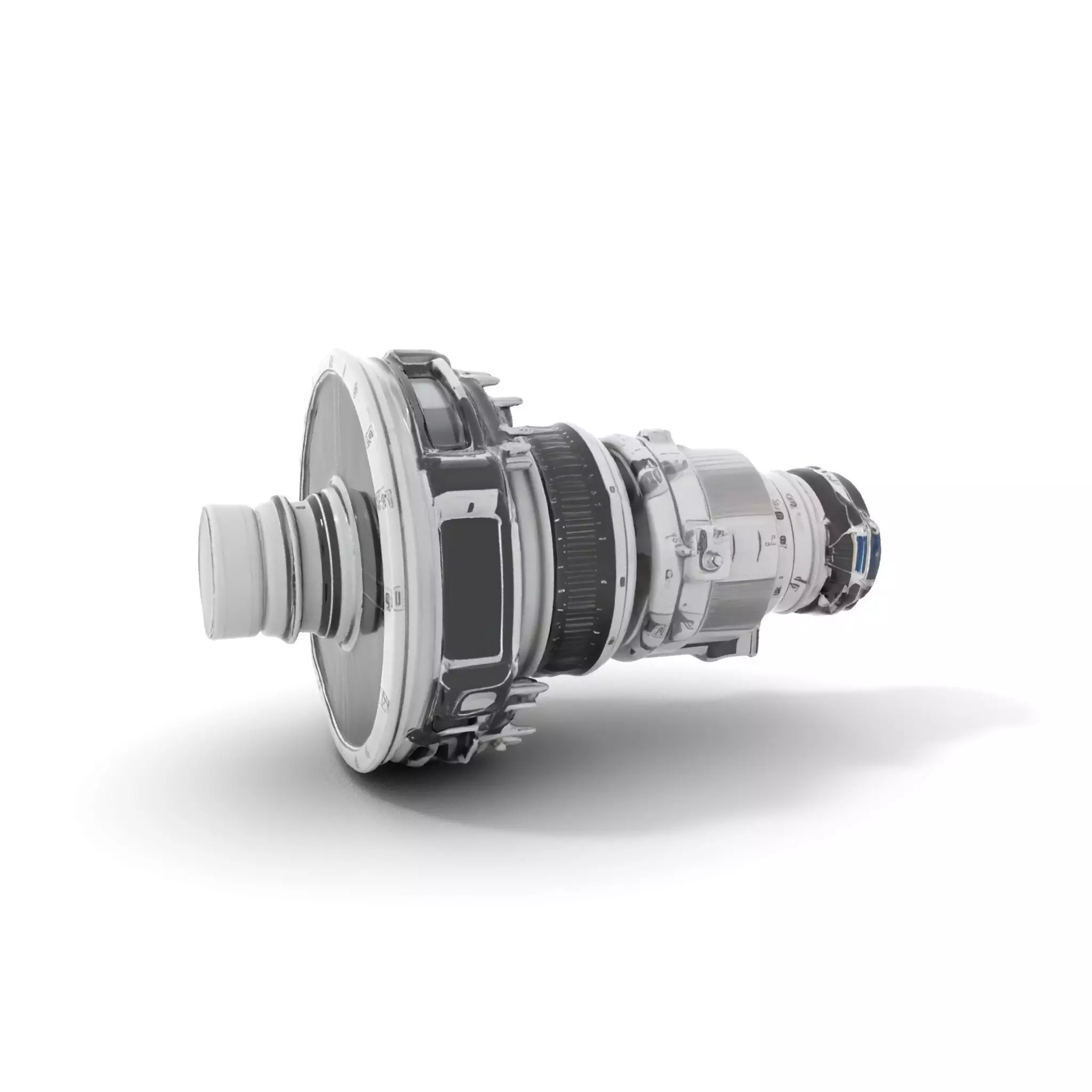 Jet Engine Model Pack with Detailed Components Low-poly 3D model_0