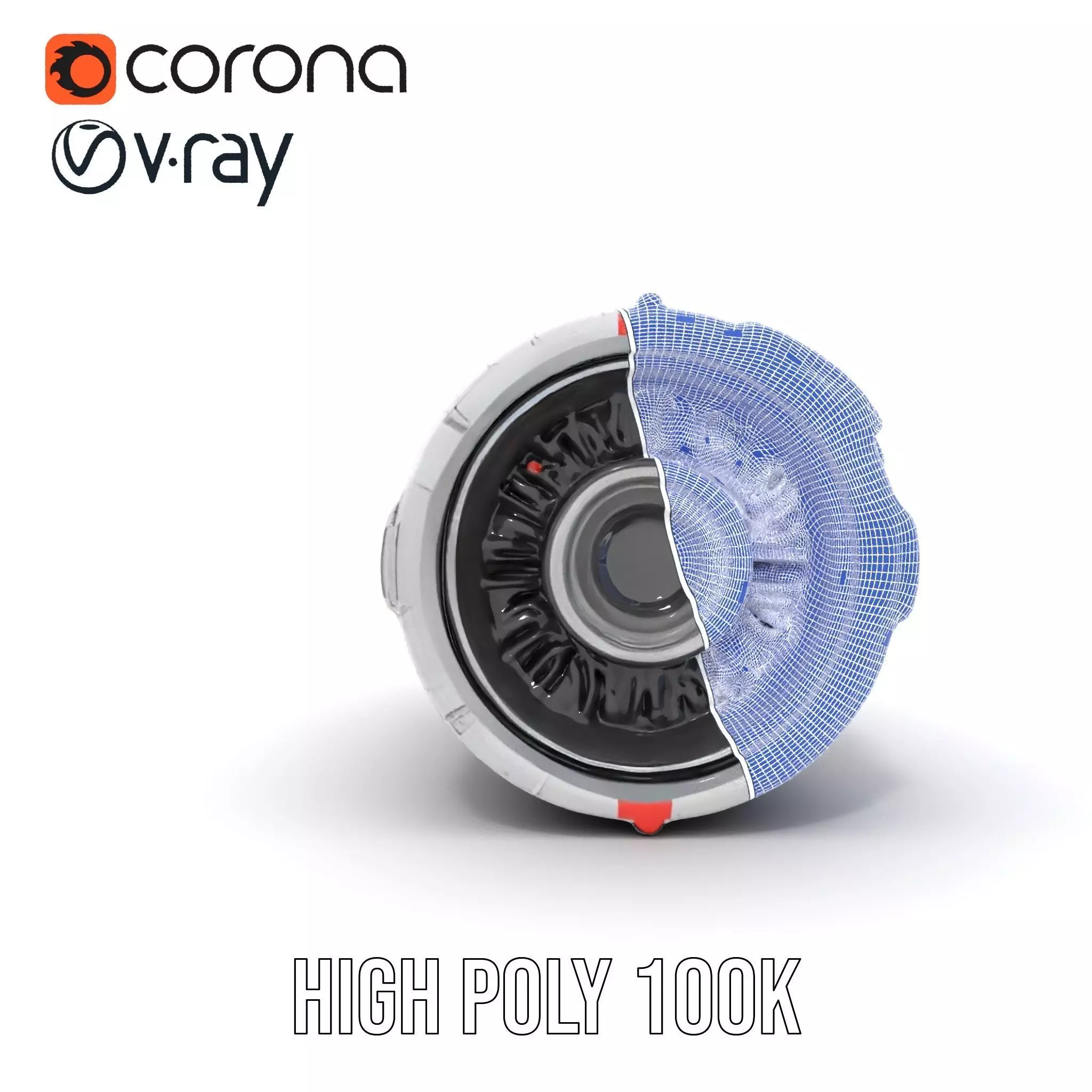 Futuristic Engine Model Pack for SciFi Projects Low-poly 3D model_33