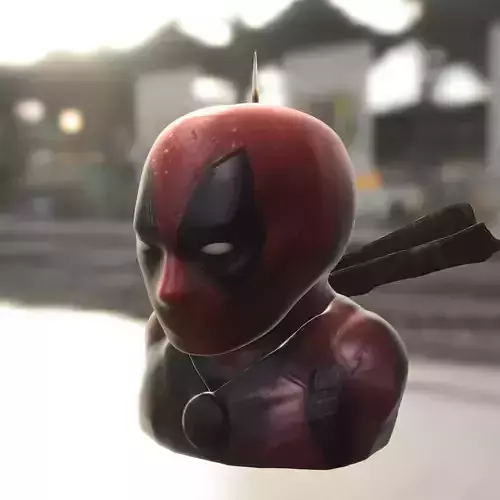 deadpool Candle Bust