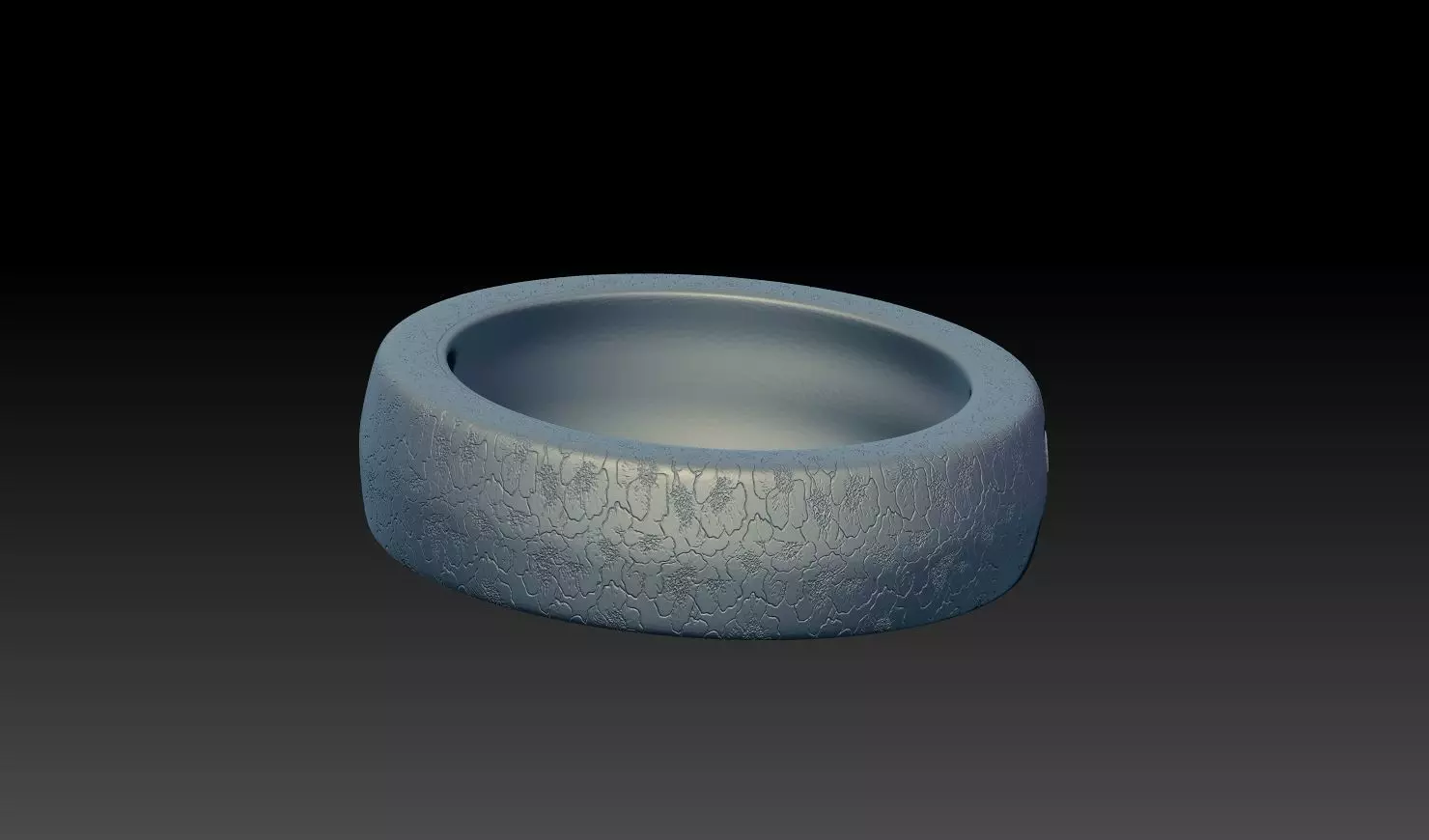 RAM Letter Engraved Ring 3D Model 3D print model_6