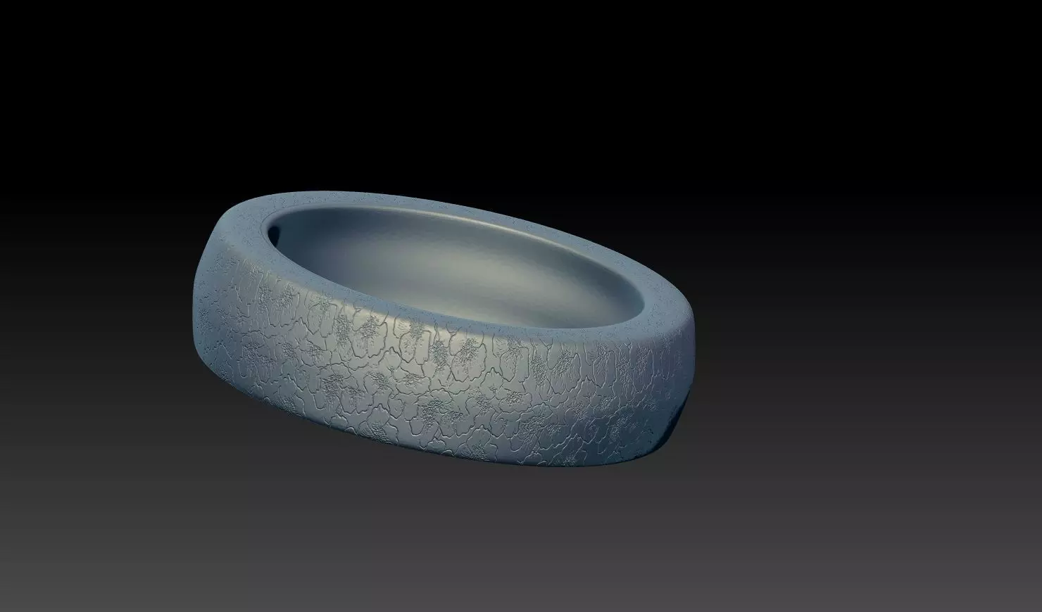 RAM Letter Engraved Ring 3D Model 3D print model_7