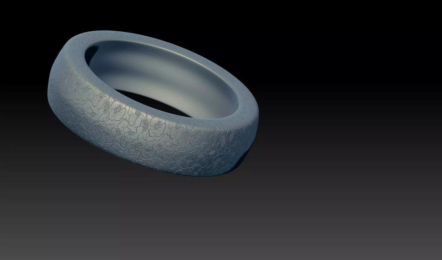 RAM Letter Engraved Ring 3D Model 3D print model_10