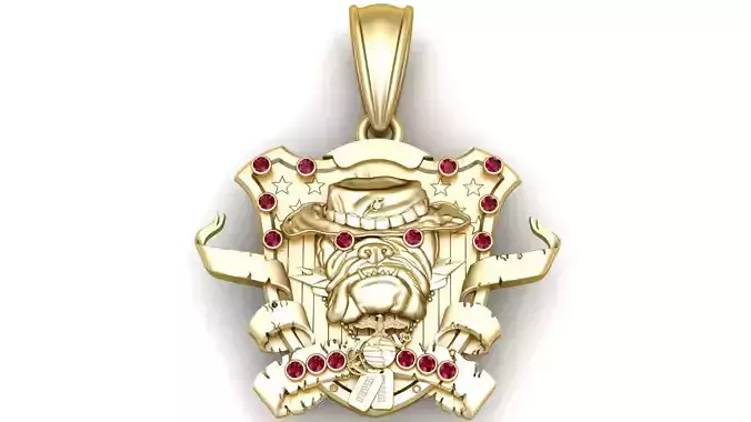 bulldog pendant 