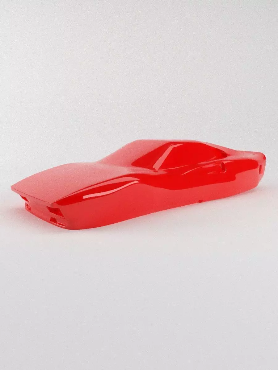 The silhouette of the car 1984 Ferrari 288 GTO 3D print model_0