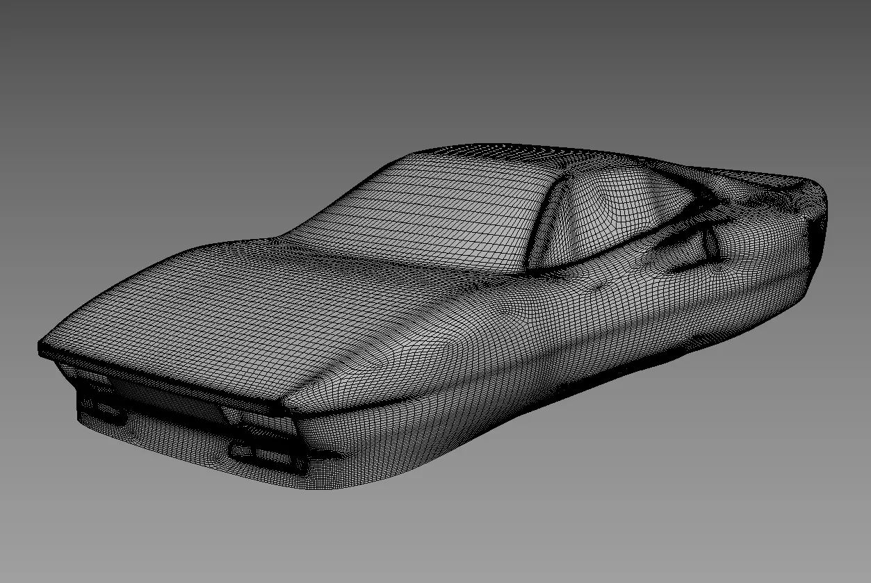 The silhouette of the car 1984 Ferrari 288 GTO 3D print model_2