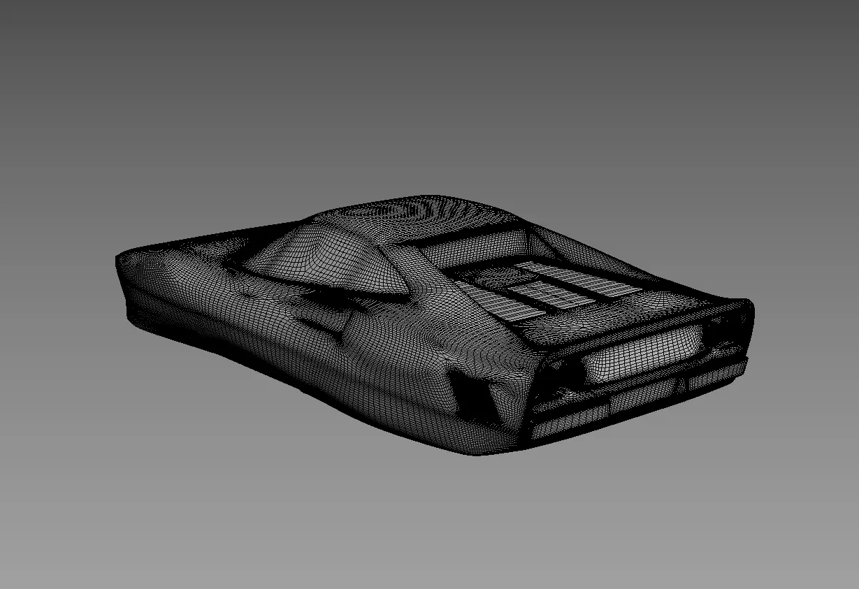 The silhouette of the car 1984 Ferrari 288 GTO 3D print model_4