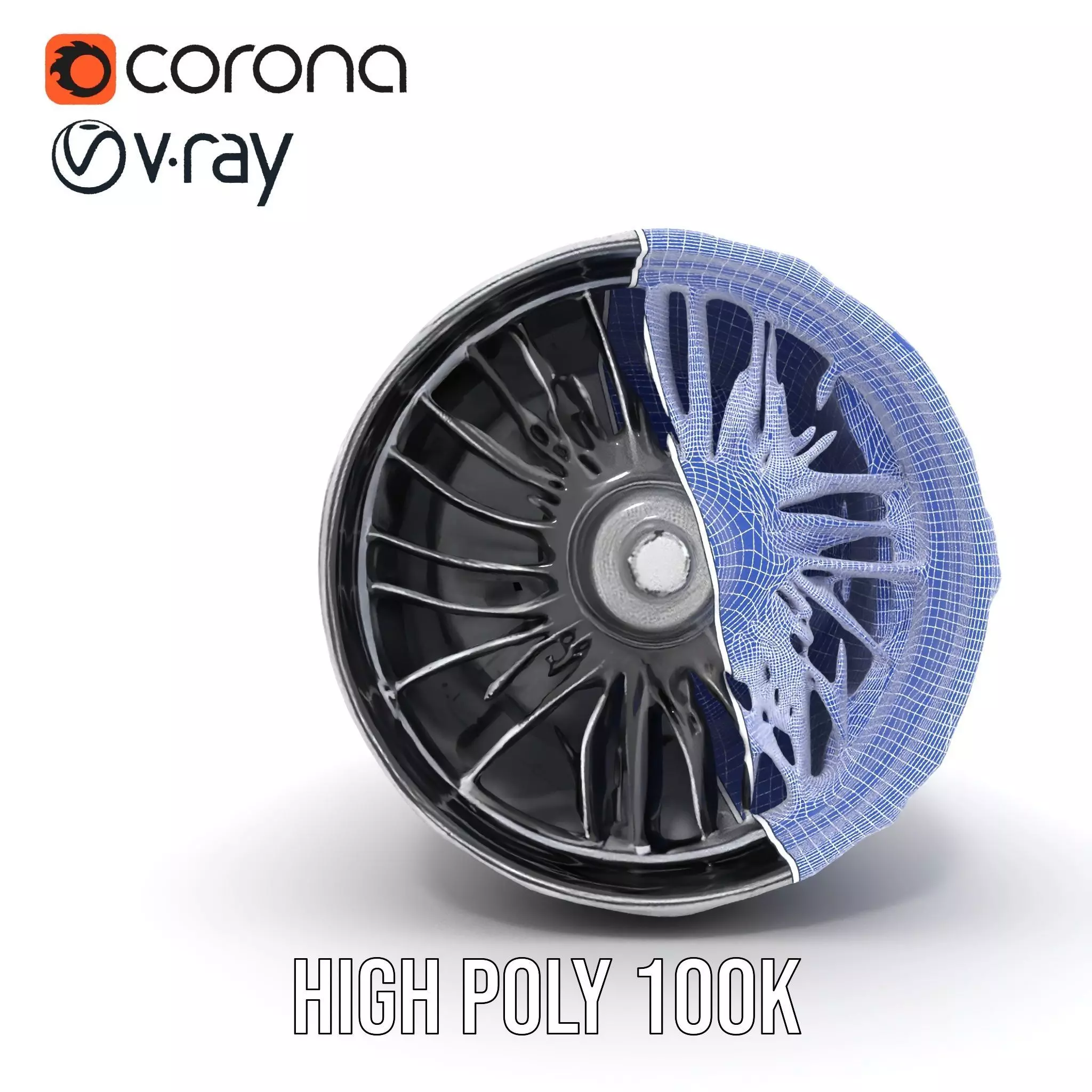 Jet Engine Model Pack with Detailed Components Low-poly 3D model_34