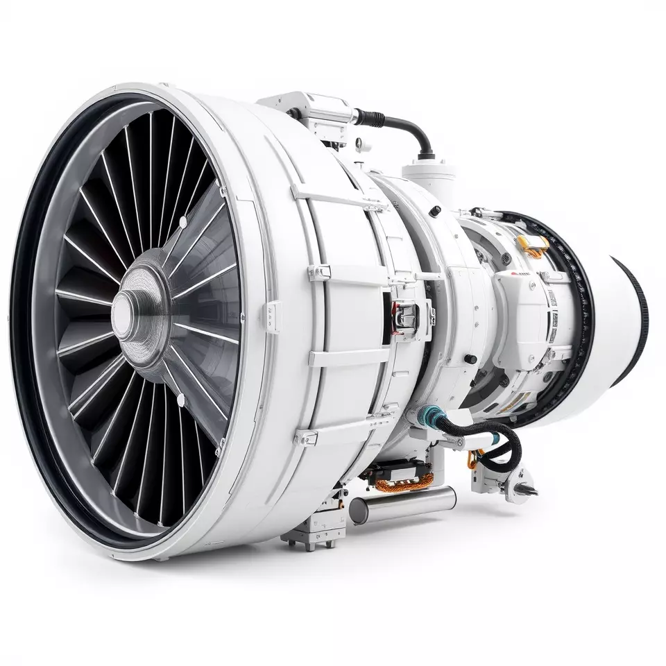 Jet Engine Model Pack with Detailed Components Low-poly 3D model_3