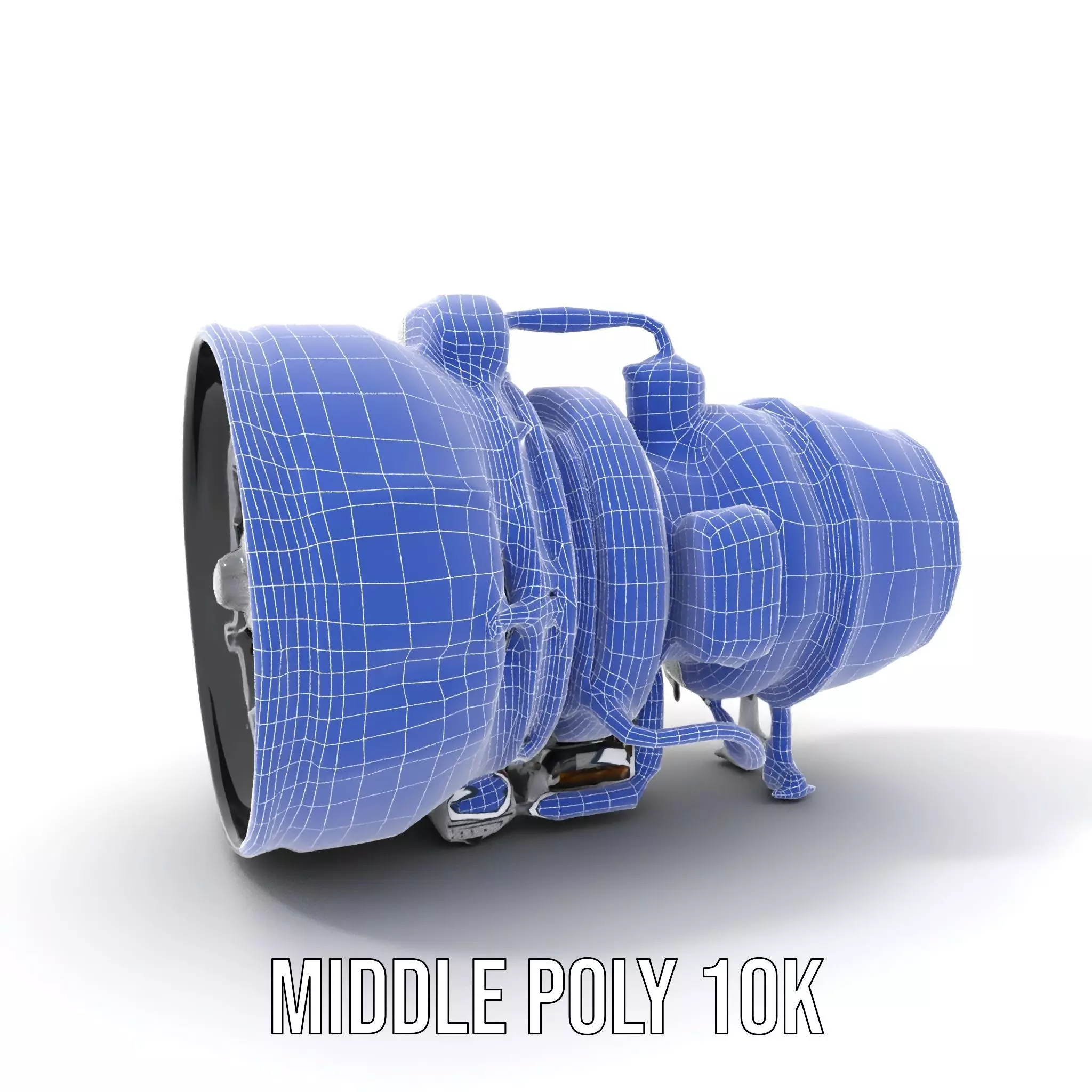 Jet Engine Model Pack with Detailed Components Low-poly 3D model_19
