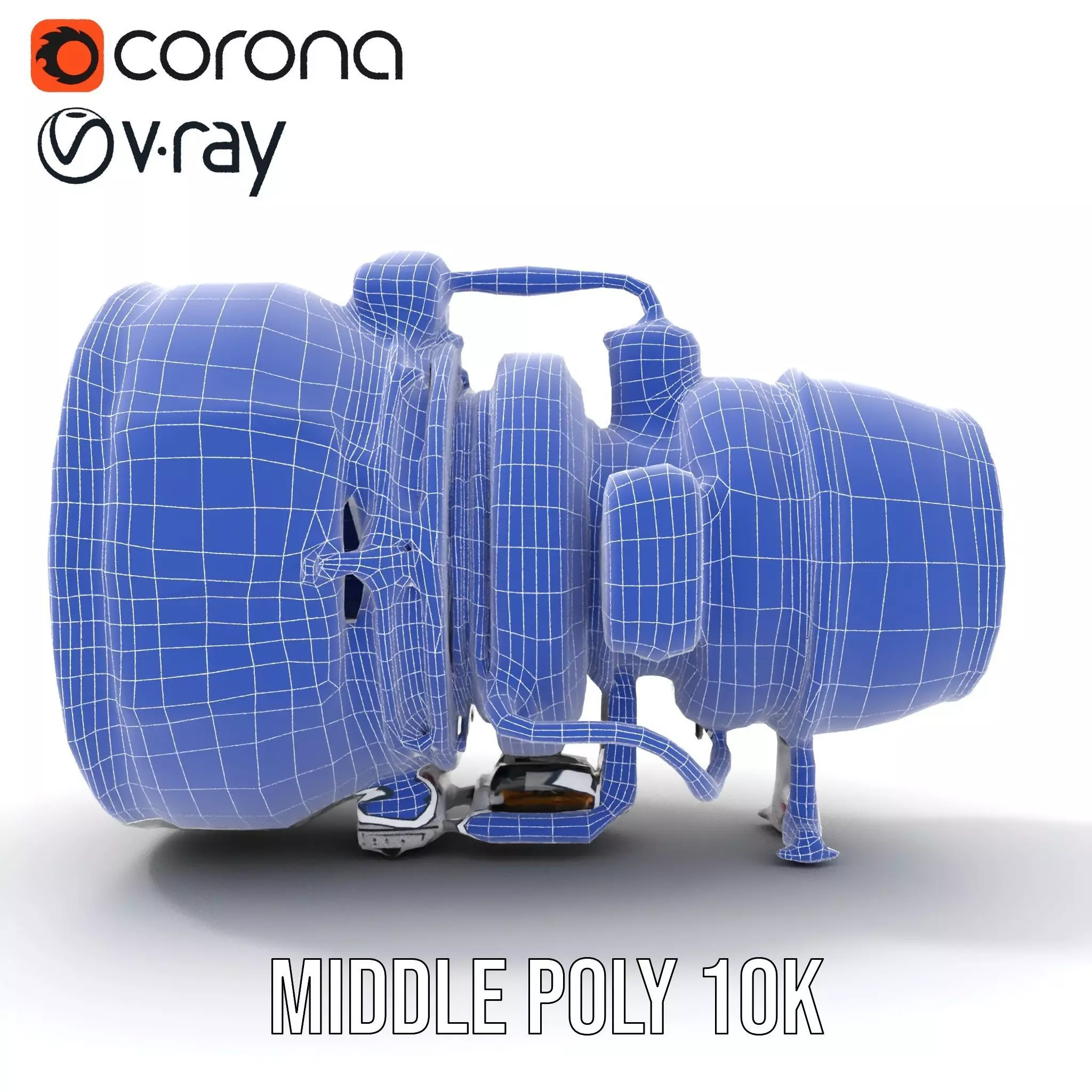 Jet Engine Model Pack with Detailed Components Low-poly 3D model_25