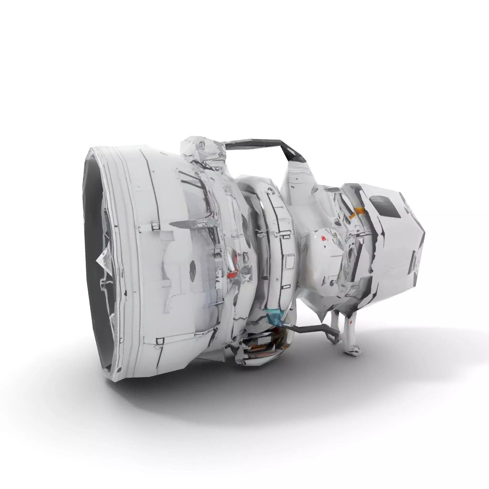 Jet Engine Model Pack with Detailed Components Low-poly 3D model_13