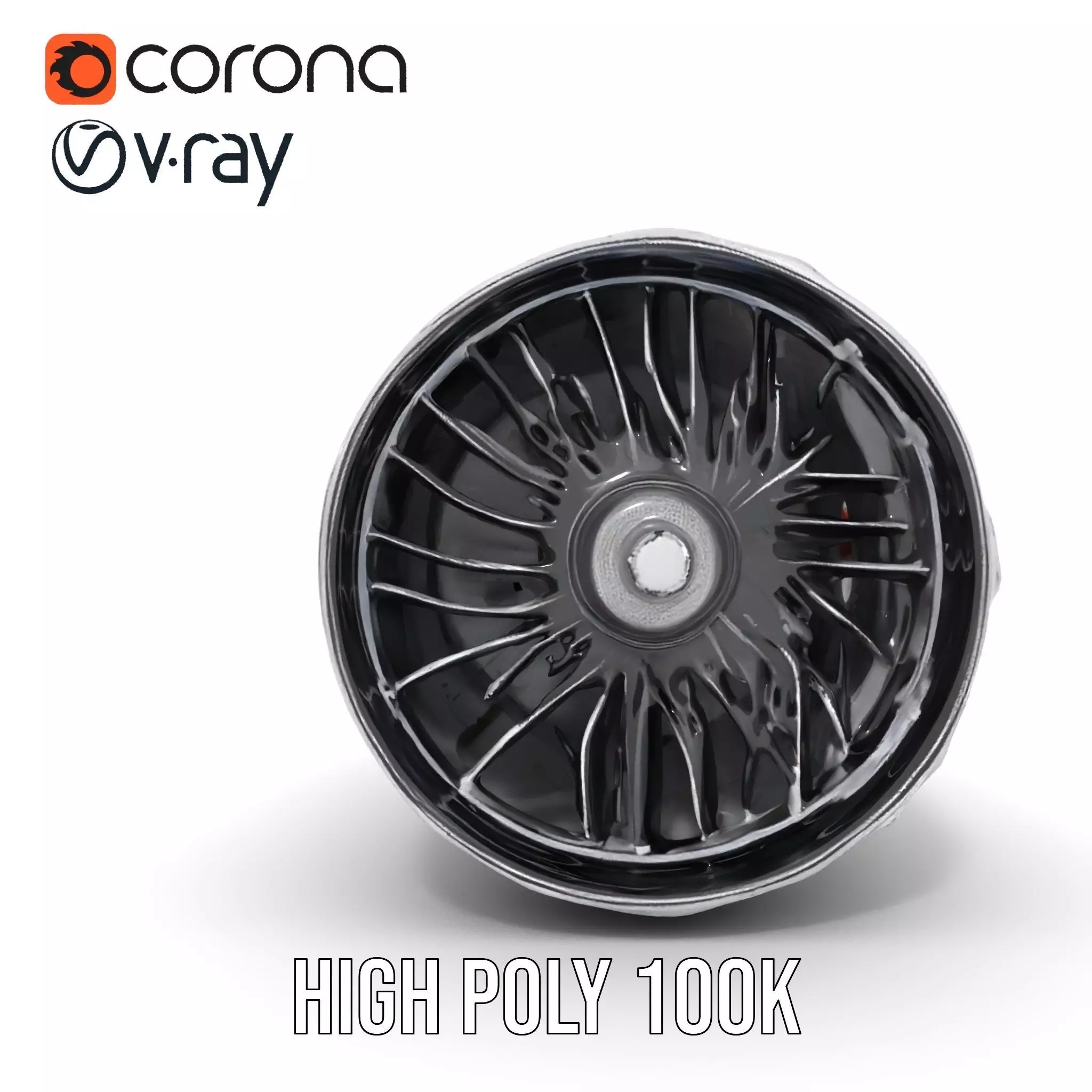 Jet Engine Model Pack with Detailed Components Low-poly 3D model_24