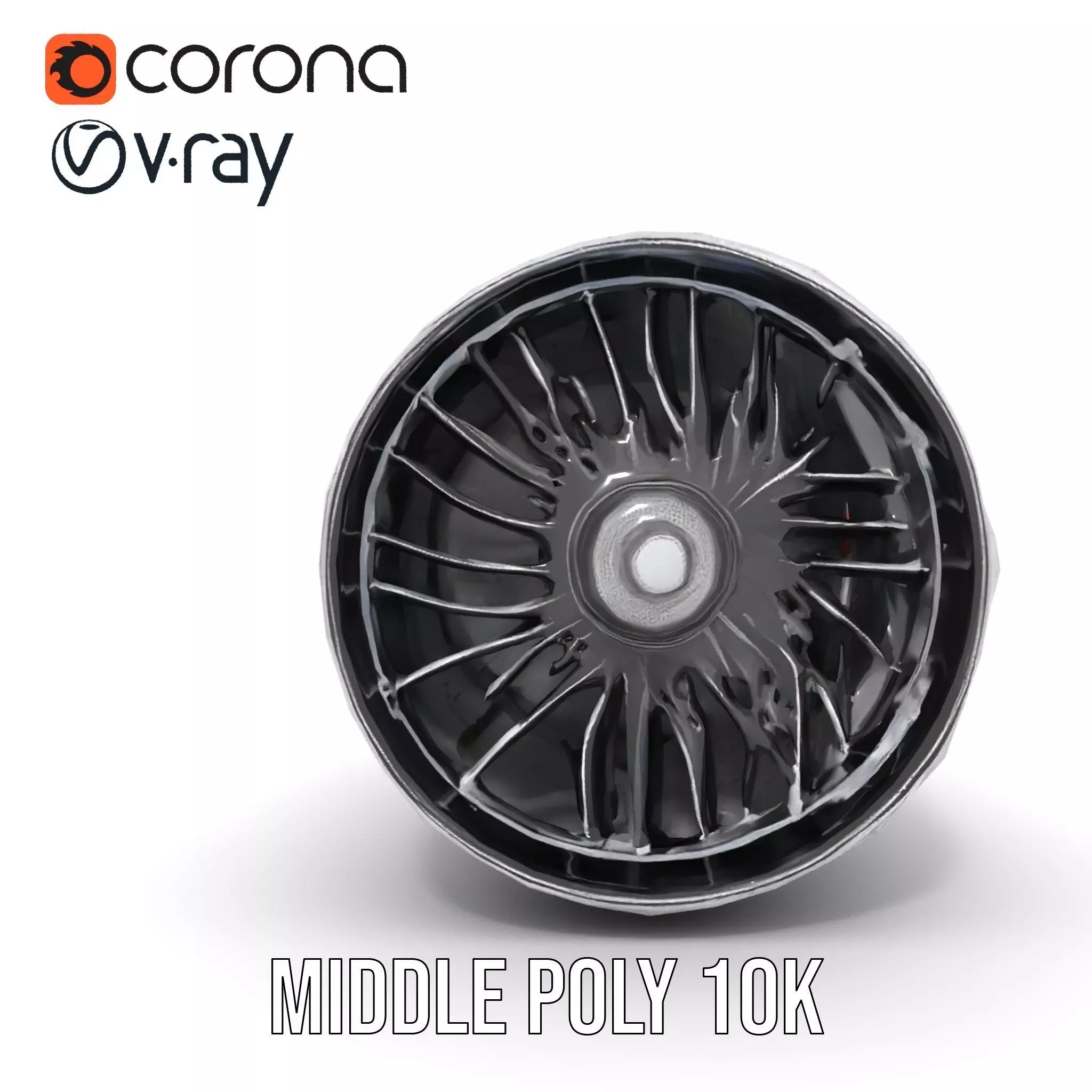 Jet Engine Model Pack with Detailed Components Low-poly 3D model_16