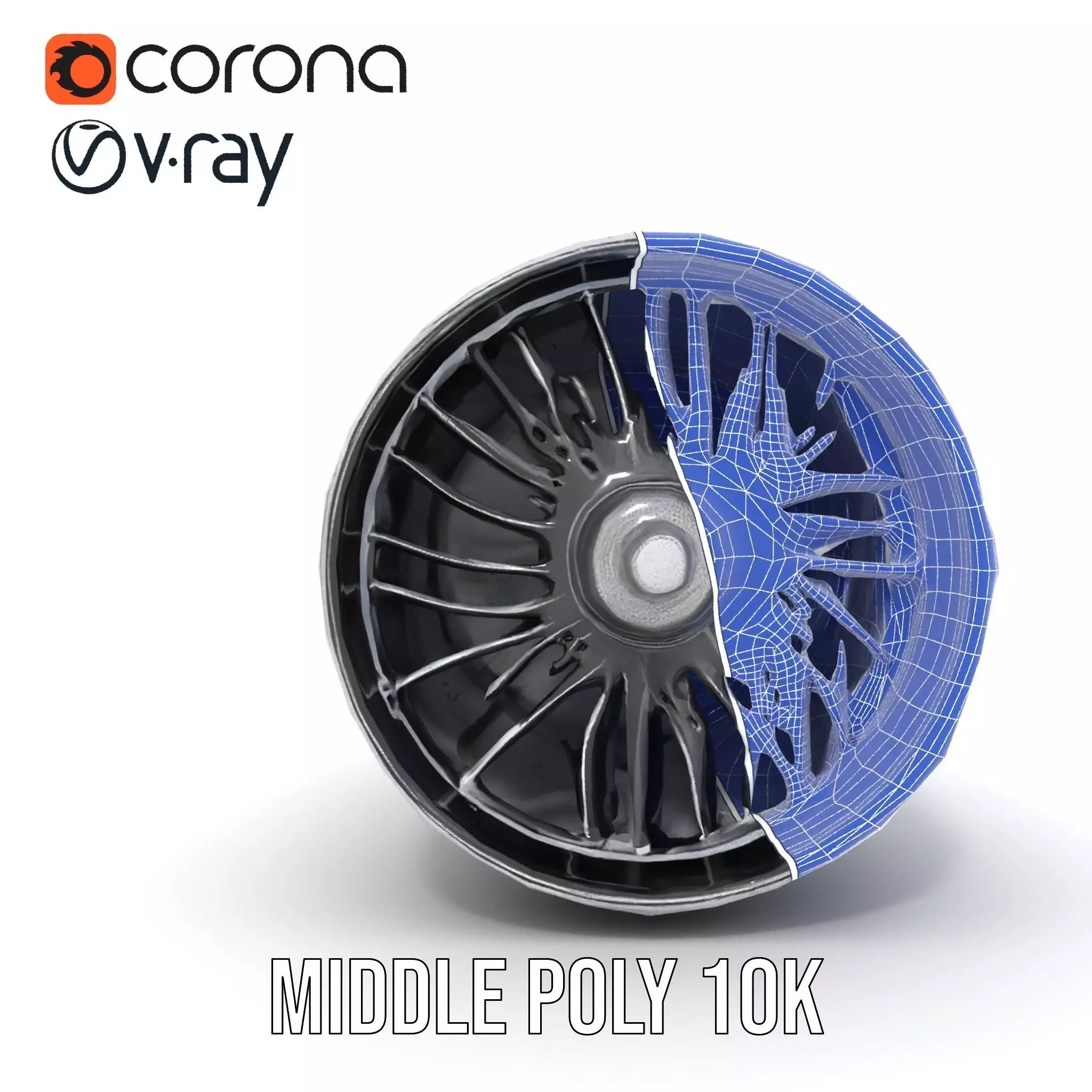 Jet Engine Model Pack with Detailed Components Low-poly 3D model_22