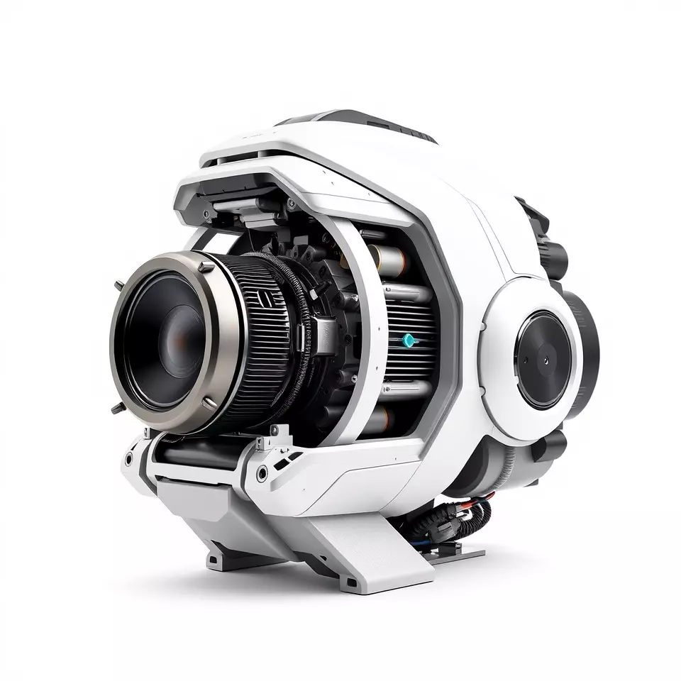 Futuristic Camera Drone Engine model pack Low-poly 3D model_3