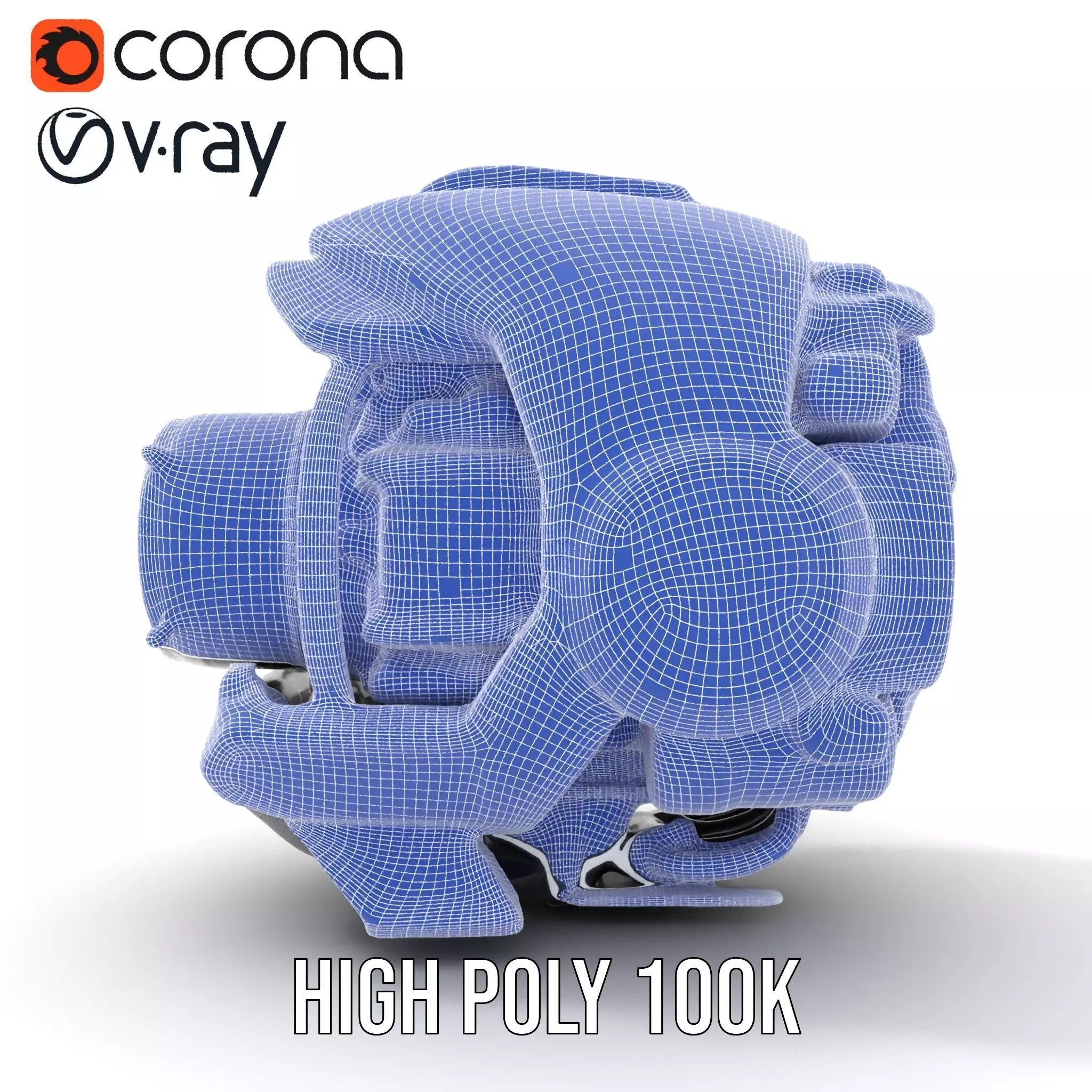 Futuristic Camera Drone Engine model pack Low-poly 3D model_35