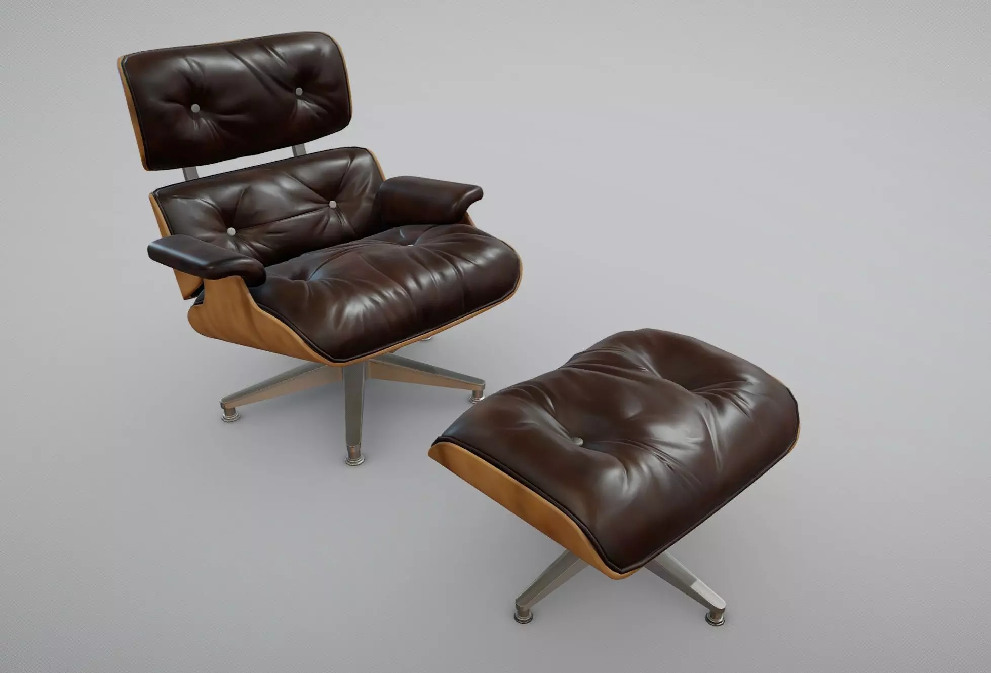 VITRA Lounge Chair 3D model_0