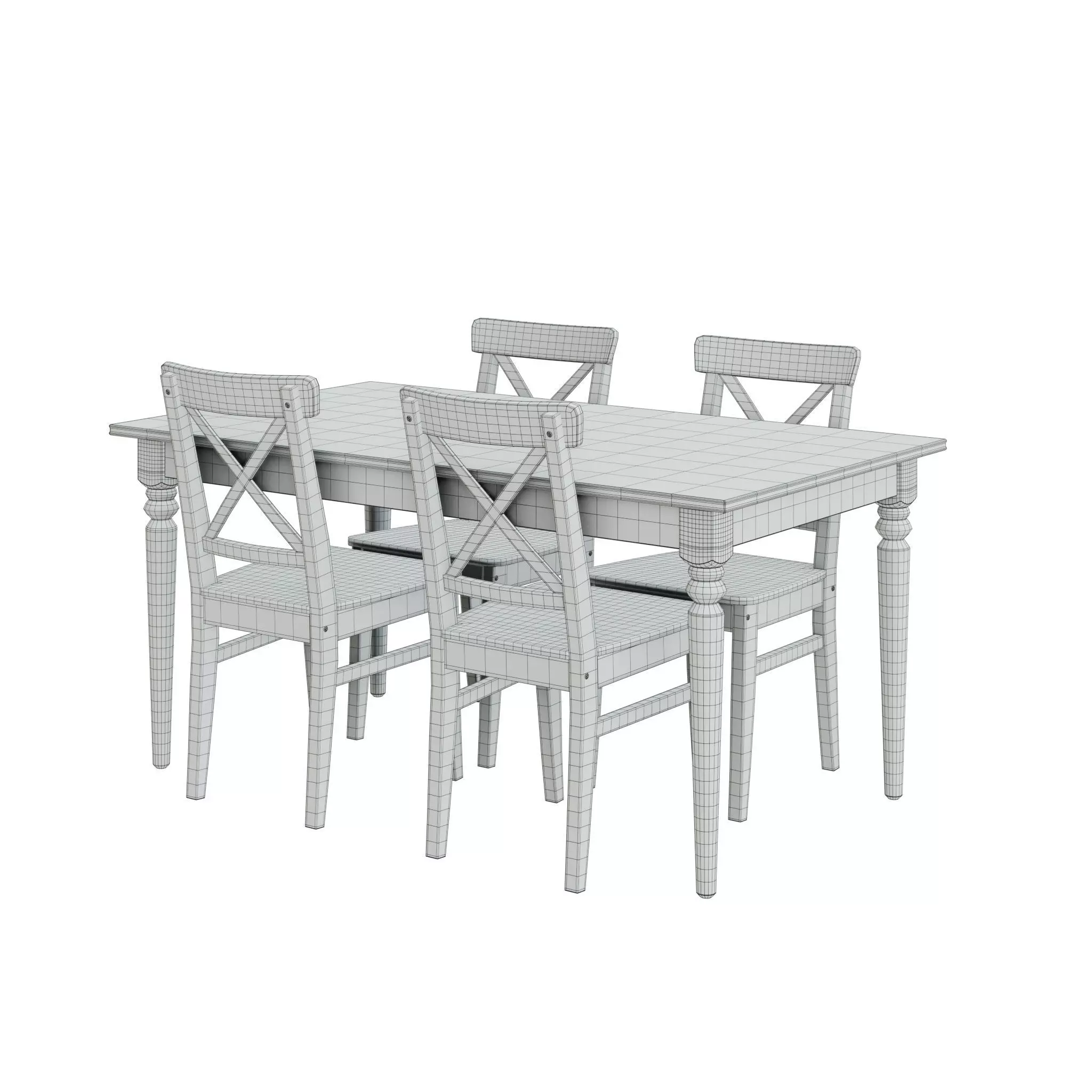 IKEA Ingatorp Ingolf 3D model_5
